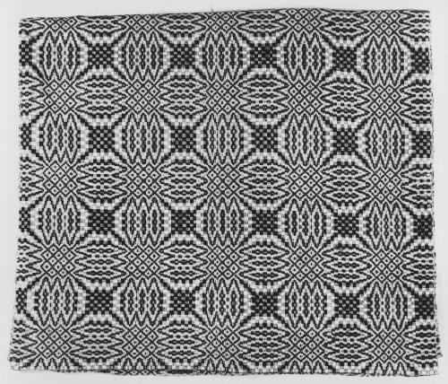 Coverlet:  double compass pattern