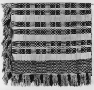 Coverlet:  Double Chariot Wheel Pattern