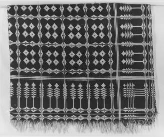 Coverlet:  Stars and Pine Tree Pattern