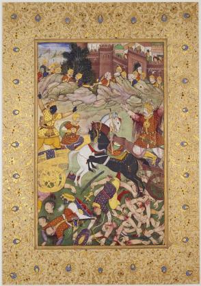 Battle Scene: The Pandavas Led by Krishna vs. the Kauravas Led by Bhishma