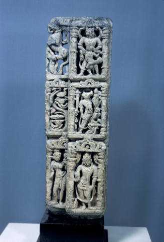The avatars Matsya, Kurma, Varaha, and Narasimha