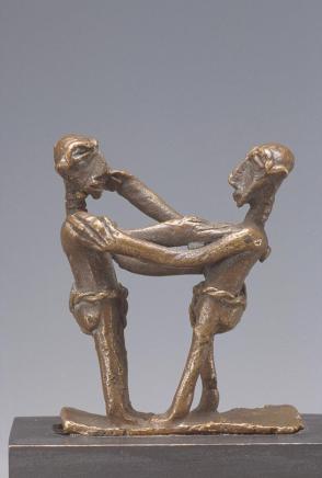 Gold Weight:  Two Figures