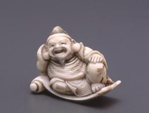 Netsuke modelled as Ebisu