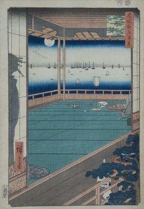 Moon Cape, from the series One Hundred Views of Famous Places in Edo