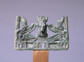 Relief:  Hathor and Two Serpents