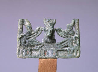 Relief:  Hathor and Two Serpents