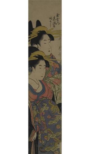 The Courtesans Shizuka and Akashi of the Tamaya House (Tamaya uchi Shizuka, Akashi)