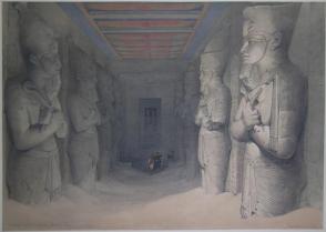 Interior of the Temple of Aboo Simbel