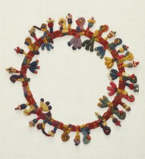 Necklace fragment:  birds and flowers