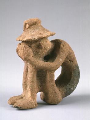 Statuette of Seated Man