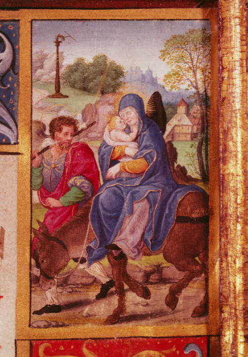 Page from a gradual; 4 miniatures