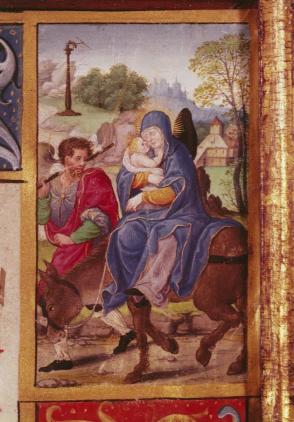 Page from a gradual; 4 miniatures