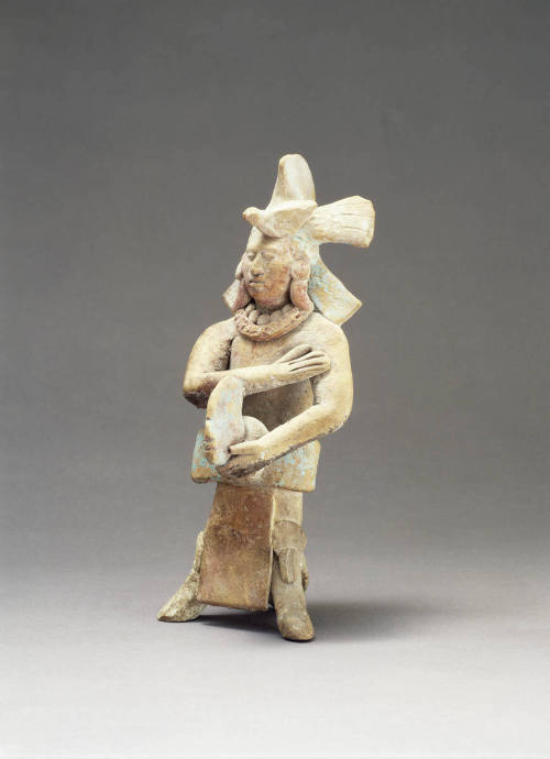 Ballplayer wearing yoke and hacha