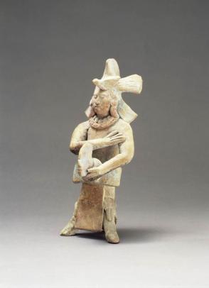 Ballplayer wearing yoke and hacha