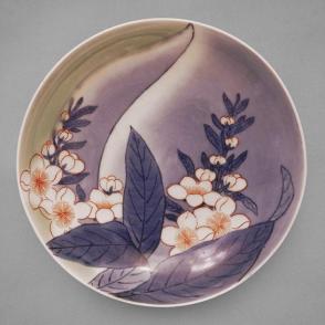Bowl with floral blossoms