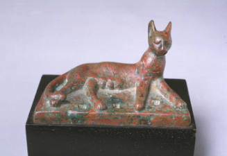 Bastet as reclining mother cat