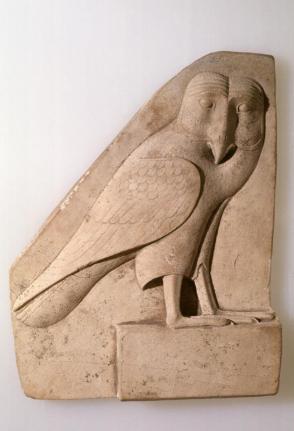 Sculptor's model of an owl