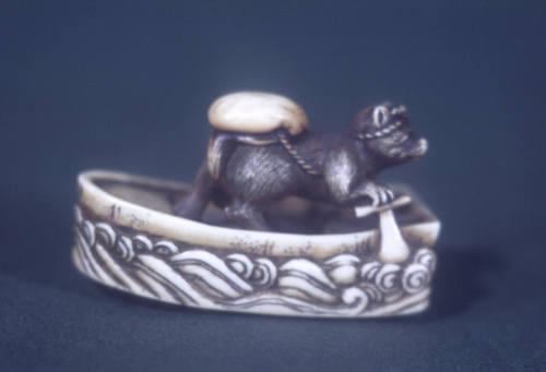 Badger in a Boat