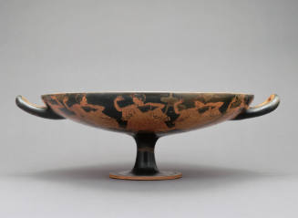 Red-figure Kylix (cup) with Symposion Scene