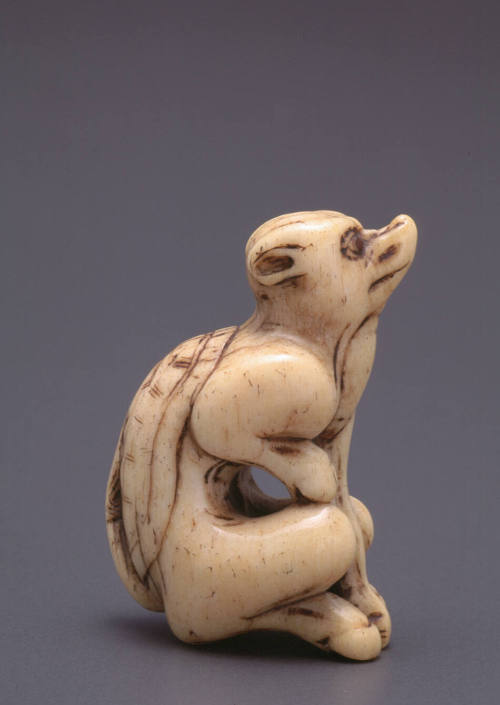 Netsuke modelled as a fantastic creature