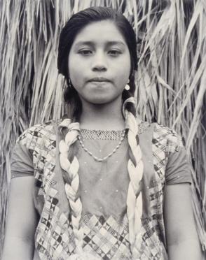 She dresses up for a wedding. Town of Juchitan, from Amero Picture Book