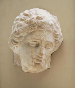 Head of a woman from a grave stele