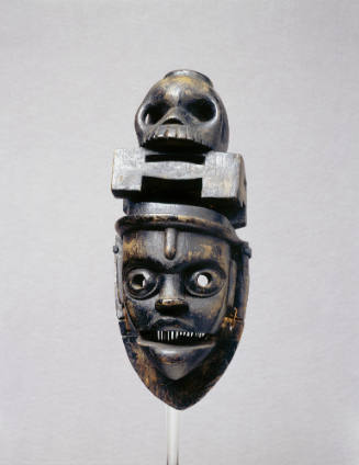 Ekpo (Dead ancestor) Society Mask:  Idiok (ugly/fierce) type