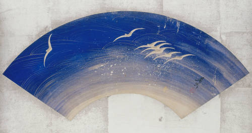 Seascape with Gulls and Waves (Nami ni Kamome)