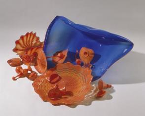 Blue-stemmed Form with Orange and Red Persians, from the "Persian" series
