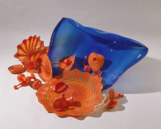 Blue-stemmed Form with Orange and Red Persians, from the "Persian" series