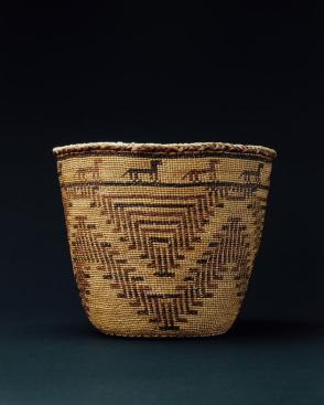 T'qayas (twined basket with overlay design)