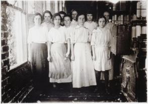 Typical Workers in Barker Cotton Mills Where Good Conditions Prevail, Mobile, Alabama, #3828