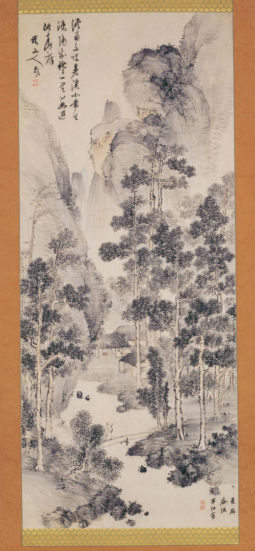 Landscape with Solitary Scholar