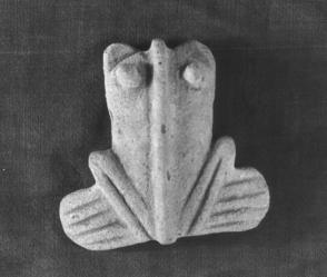 Amulet, clay frog