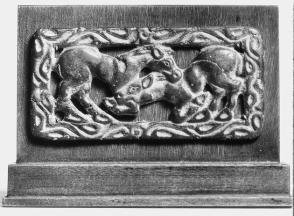 Plaque:  Fighting Horses