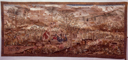 Textile panel:  flight into Egypt