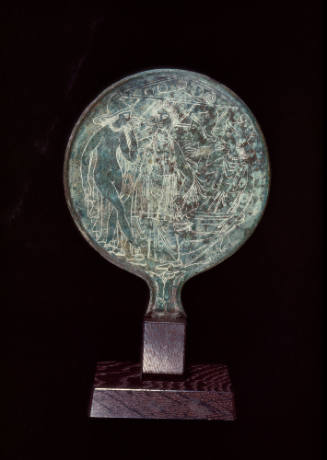 Mirror with scene of the Judgment of Paris