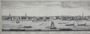 View of London. The Thames River
