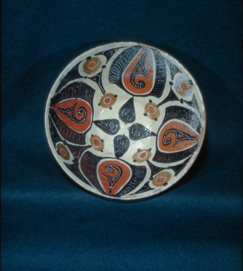 Slip painted bowl