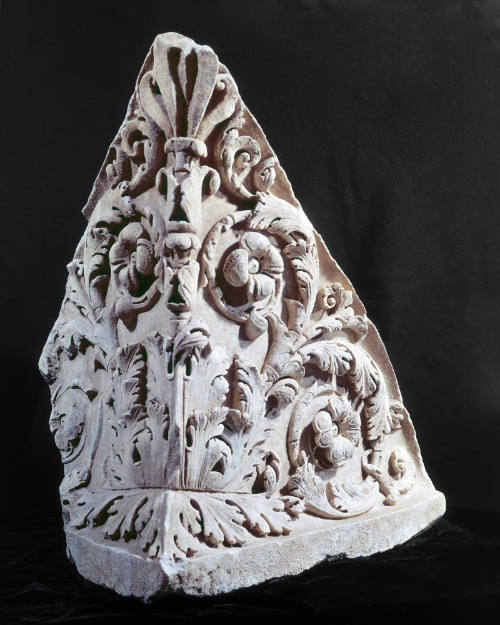 Acroterium From Left Corner on Temple Pediment