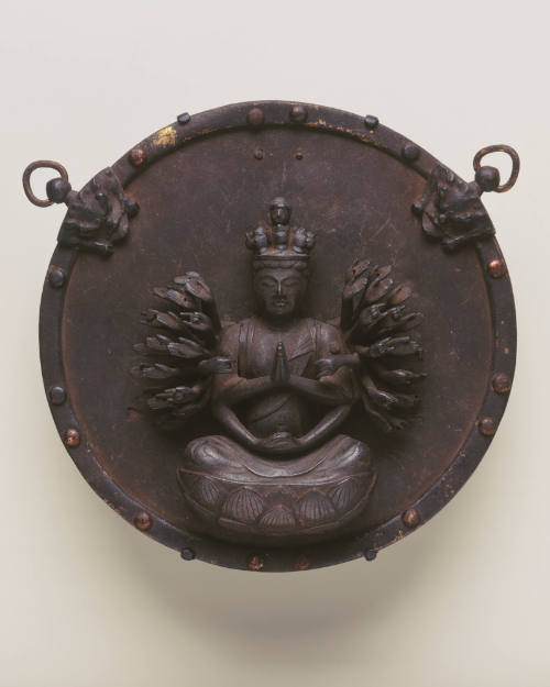 Votive plaque (kakebotoke): Thousand-Armed, Eleven-Headed Kannon