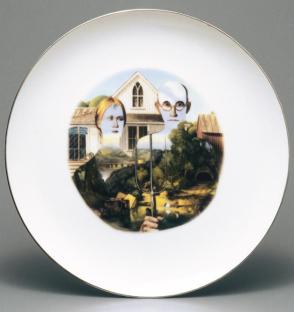 Personal Possession from the set of four dinner plates, "American Gothic"