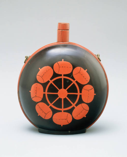 Sake flask and lid