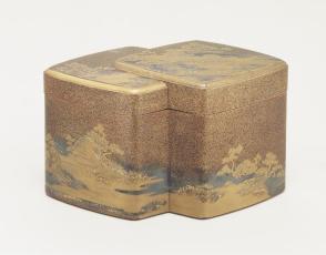 Small Covered Box (kobako) in the form of a double-diamond