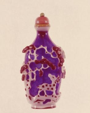Snuff bottle: Deer and Pine Tree; Crane and Pine Tree