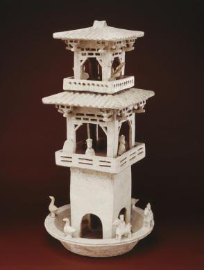 Model of a watchtower