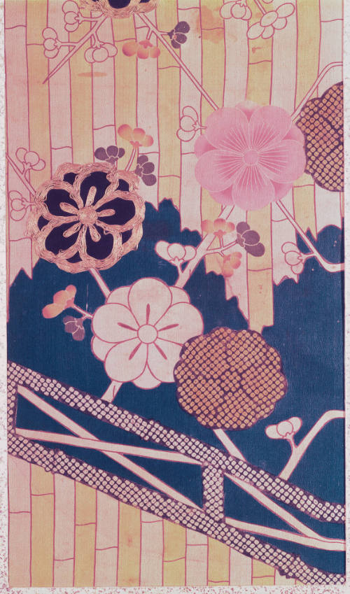Sleeve fragment of a kimono