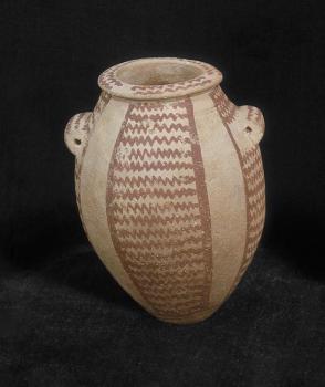 Vase:  Zig Zag Line Decoration