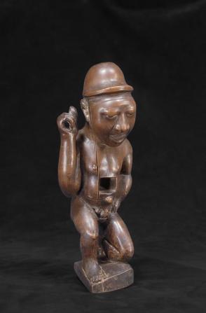 Kneeling Male Power Figure (Nkondi)