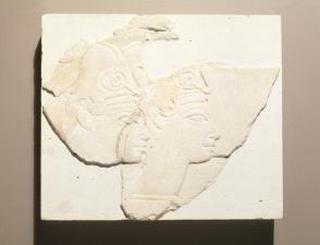 Relief Fragment: 2 Profile Heads of Kings